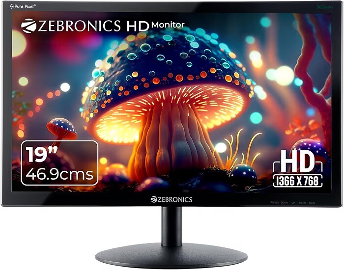 ZEBRONICS Zeb-V19Hd 18.5 Inch (46.99 Cm) Led Monitor