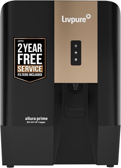 Livpure Allura Prime Water Purifier RO+UV+UF+Copper+Alkaline |  7 Ltr