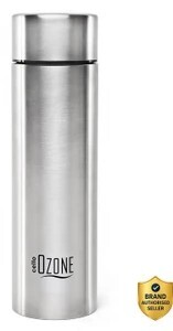 cello H2O Ozone Set of 1 Single Wall Fridge Safe 1000 ml Stainless Steel Bottle (Pack of 1, Silver)