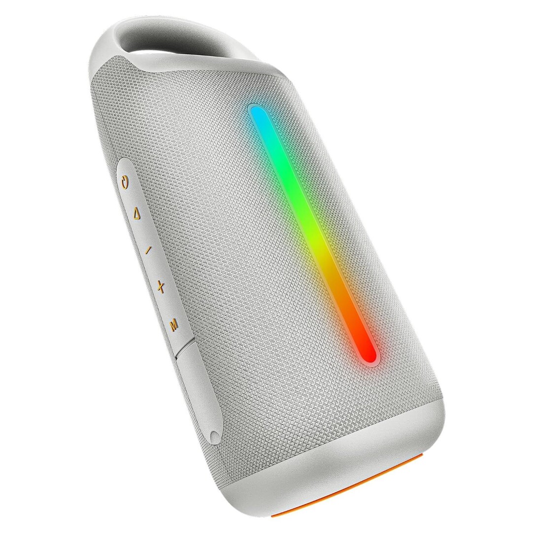 boAt Stone Arc Pro, Spatial Audio, 25W Signature Sound, 58mm Drivers, Upto 12 Hrs Battery, Broadcast & App Support, Bluetooth Speaker, Wireless Speaker, Portable Speaker (Groovy Grey)