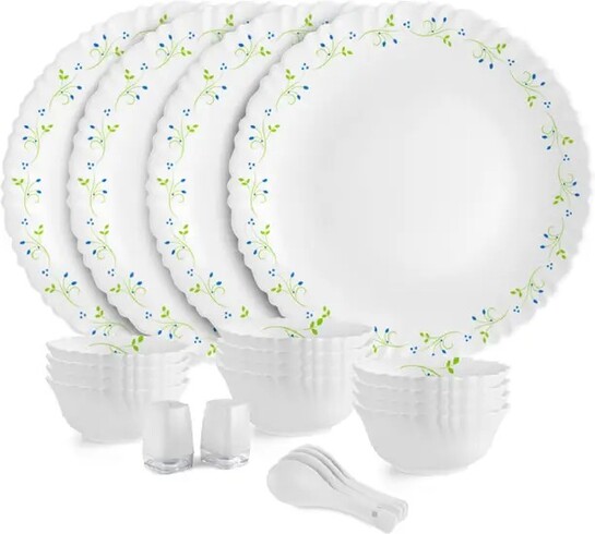 [Buy 3 @ ₹649 Each] Cello 22-Pc Opalware Dazzle Series Crockery Set