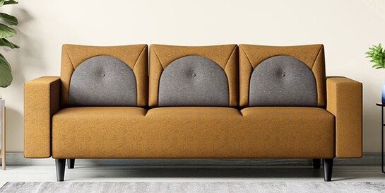 Pepperfry | Interior by Godrej 3 Seater Sofa for Rs. 12790 | Free Shipping  | Bank Offers Applicable