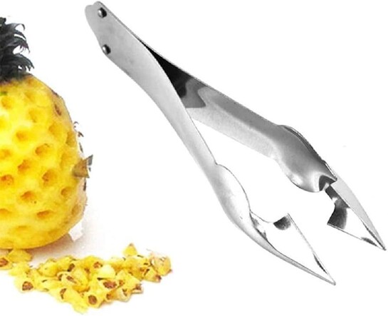Arto Stainless Steel Pineapple Eye Remover Tool – Pineapple Eye Peeler Clip, Fruit & Vegetable Tool for Kitchen (1 Pc)