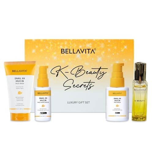 Bella Vita Luxury Dewy skin Trial Pack, Contains Facewash, Serum, Moisturizer & Bellavita Perfume | Pack of 4
