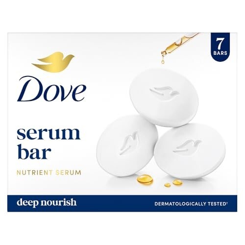 Dove Serum Bar | with Nutrient Serum | Deep Nourish | 875g (125g x 7) [Apply 10% discount coupon]