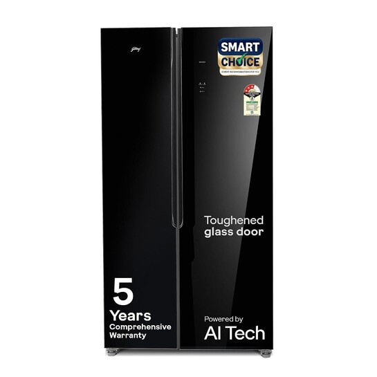 Godrej 540 L 3 Star 5 Years Comprehensive Warranty 4 Intelligent Modes|Toughened Glass Door|Frost Free SBS Inverter Refrigerator(2026 Model, 