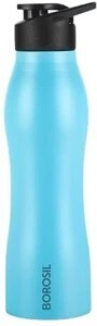 BOROSIL 950ml Grip Go Steel Water Bottle, Single Wall, Leakproof,...more