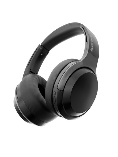 ZEBRONICS Duke Plus Wireless Over Ear Headphones Black 