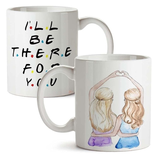 Bestie Friendship Ceramic Coffee Mug 325ml | Funny Quotes | Gift for Girls Best Friends Sister