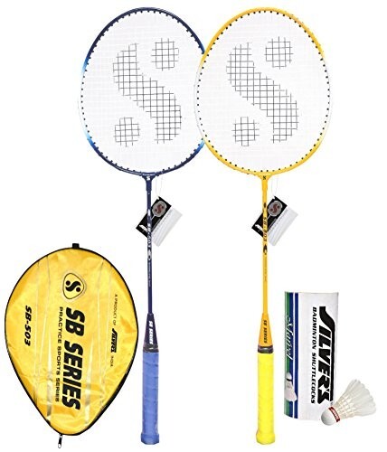 Silver's SB 503 Badminton Racquet Combo, Steel, Multicolour