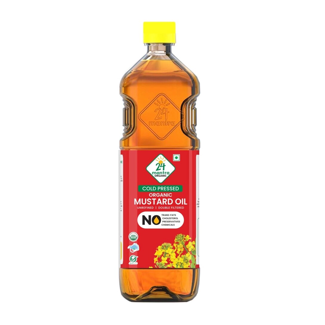 24 Mantra Mustard (Sarson) Cold Pressed Oil | Organic Healthy Cooking Oil  ,hyperlocal