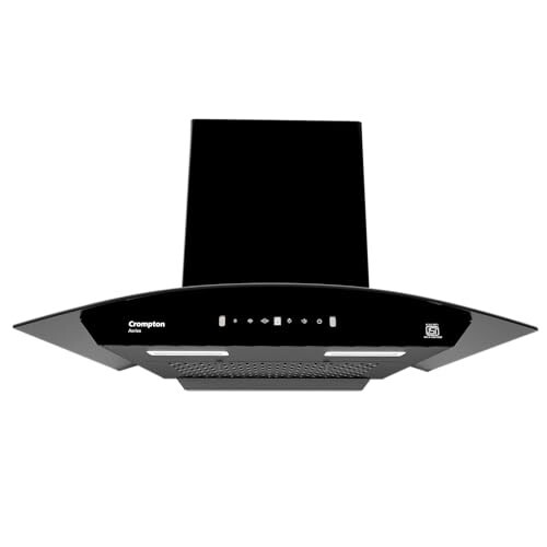 Crompton Aeries Curved 60cm 1280m3/hr Kitchen Curved Chimney