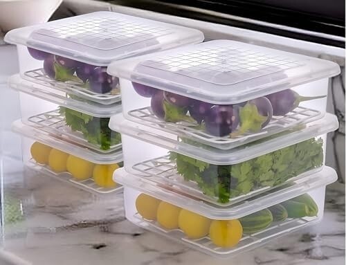 HomeWiz Fridge Storage Containers 2000ml x6 [₹250 Discount coupon]