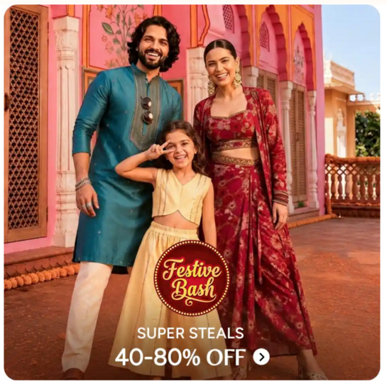 Myntra: Festive Bash Super Steals Upto 80% off