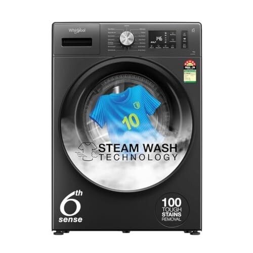 Whirlpool 7 Kg 5 Star Inverter Front Load Washing Machine with In-Built Heater