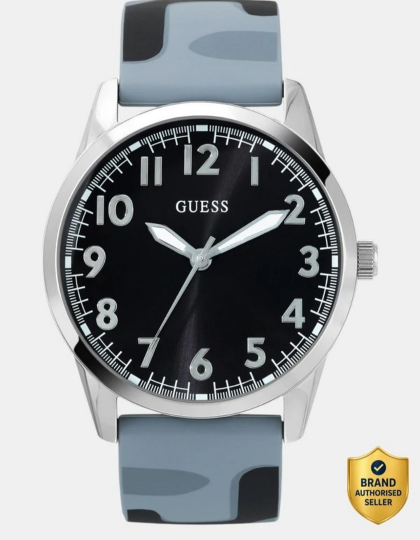 GUESS Black Dial Analog Watch  - For Men U1324G3M