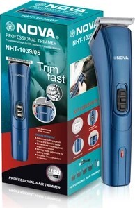 NOVA NHT 1039/05 USB Trimmer 45 min  Runtime 4 Length Settings (B...more