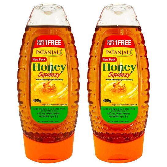 JioMart - Patanjali Honey Squeezy 1+1 Combo 400 g + 400g = 800g @ 99rs only (location specific)