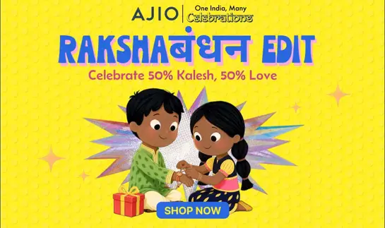 AJIO Raksha Bandhan Edit Sale  | Rakhi, Jewellery, Fashion & More