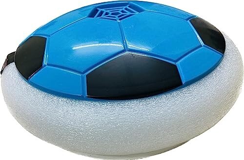 VGRASSP Hover Football, Soft Eva Material Foam Bumper Air Indoor Soccer Made in India for Kids, Toy with Multi Colour LED Lights, Best Gifts for Toddlers, Boys and Girls (Multicolor)