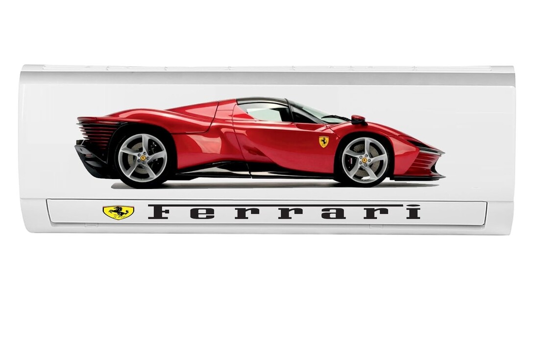 Ferrari Supercar Sports Car AC Sticker | Self Adhesive | Split AC Air Conditioner | Pack of 1