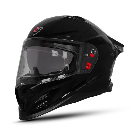 Steelbird SBH-61 SXE Pinlock ISI and Dot Certified Full Face Helmet for Men and Women with Inner Silver Sunshield