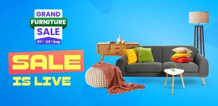 Flipkart Grand Furniture Sale 2026 [ 21st to 23rd Aug ]