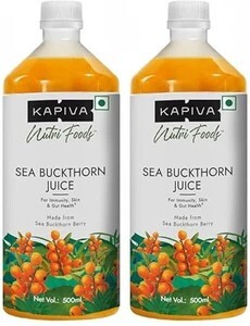 Kapiva Sea Buckthorn Juice 500ml |Omega 7Rich Superfruit |Support...more