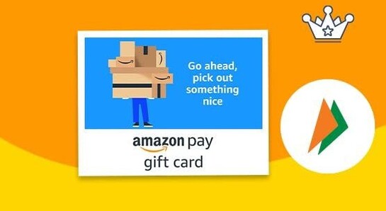 Amazon : Get Flat ₹500 Back on Amazon Pay gift card of ₹20000 using Amazon Pay UPI (2.5%) 