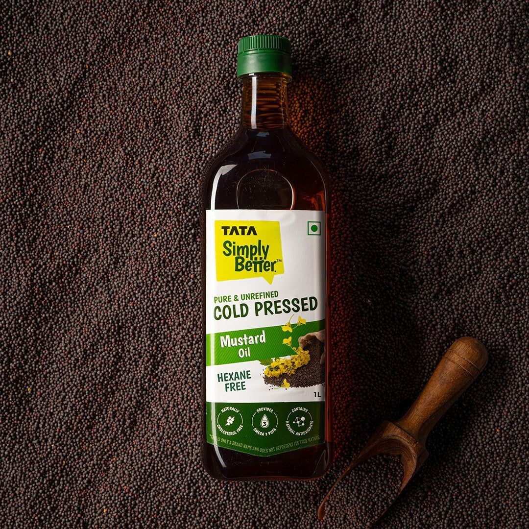 Tata Simply Better Mustard Oil 1L × 4