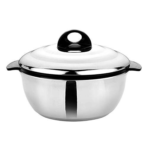 ASIAN Plastowares - Bright Star Galaxy Stainless Steel Casserole with Lid 1200 ml