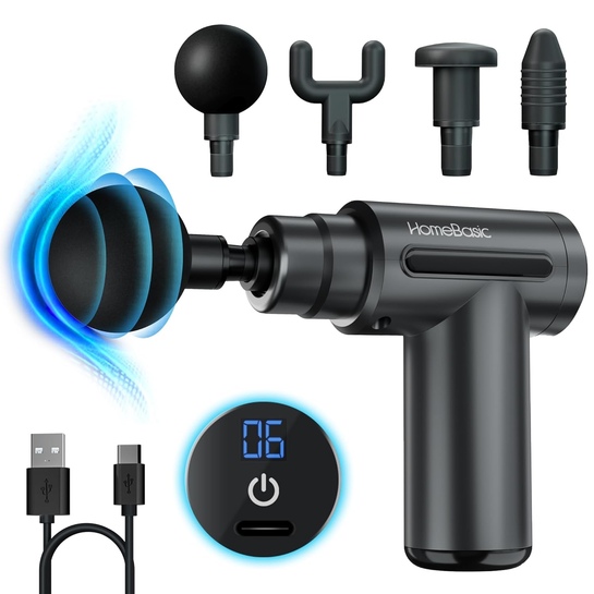  HomeBasic Massage Gun @ ₹809 Only | 10% OFF Coupon | 82% OFF on ₹4,999 MRP!