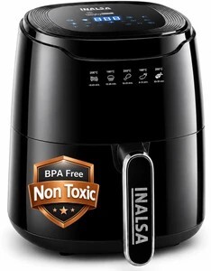 Inalsa Tasty Fry Digital-1400 W with Air Crisp Technology,Tempera...more