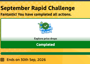 September Rapid challenge Win Rewards up to ₹300