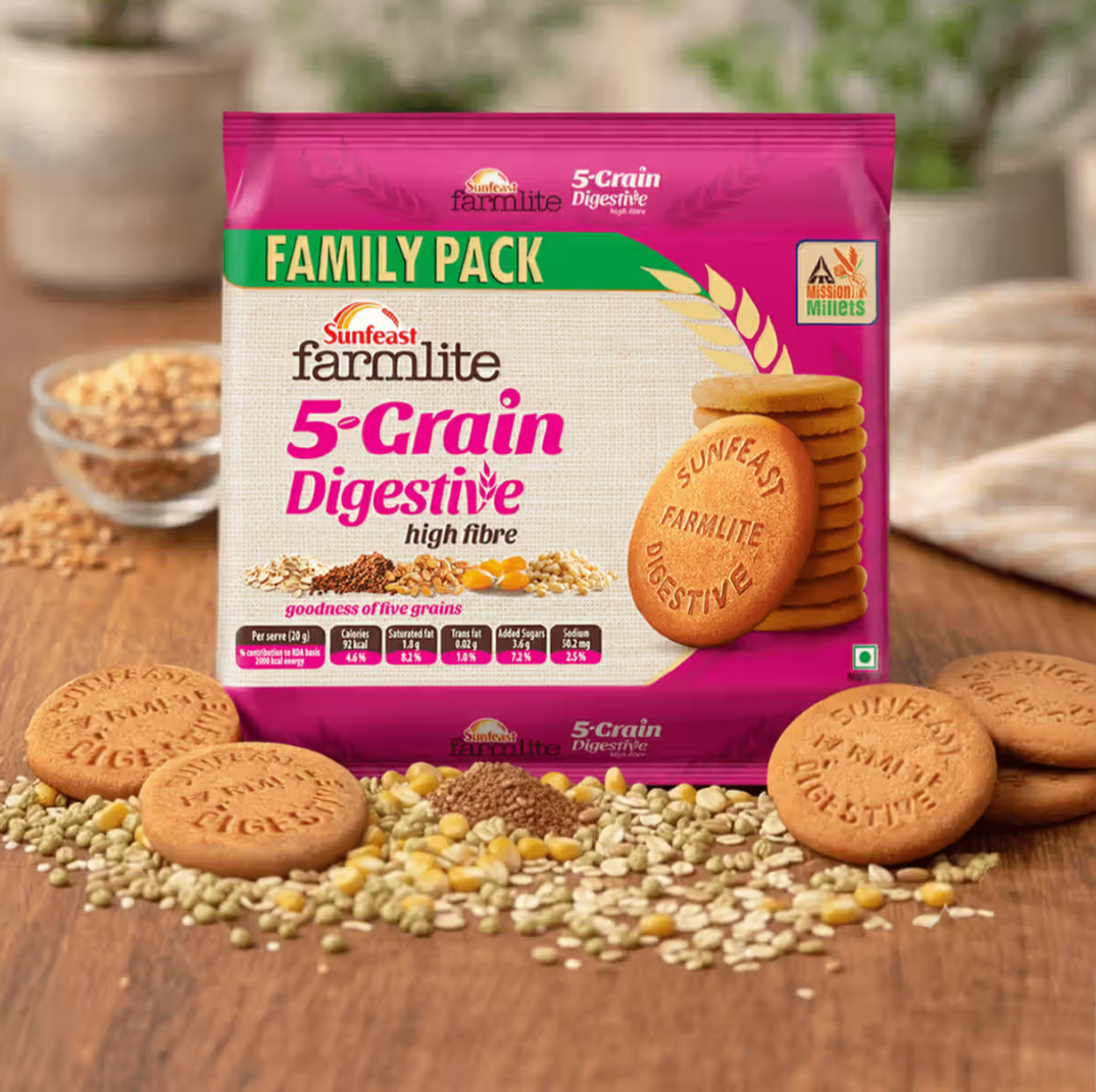 Sunfeast High fibre digestive biscuits 800g @64 and more