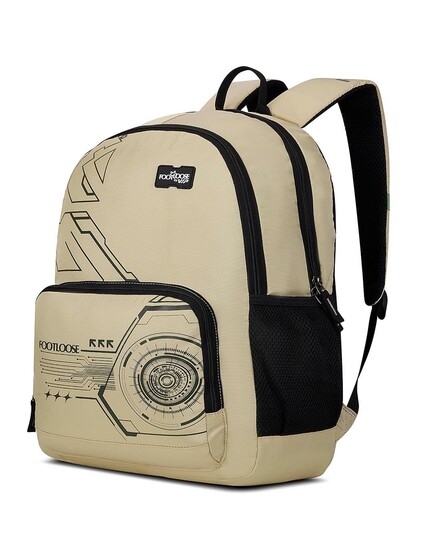 FOOTLOOSE by Skybags Nomad 26L Laptop Backpack (15.6"), 3 Compartments, Beige