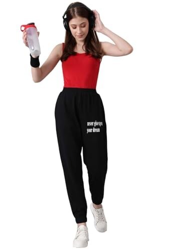 KOTTY Women's Track Pants with Pockets