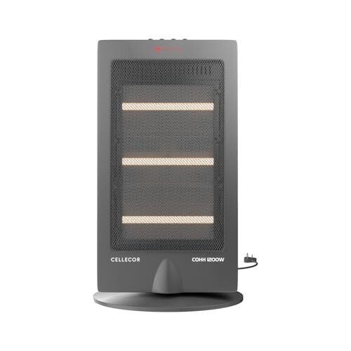 CELLECOR COHH Room Heater | 3 Halogen Tubes | Quick Heating - Grey