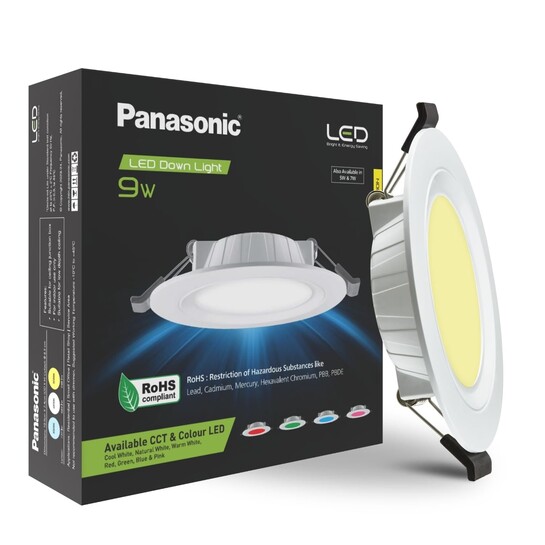 [Amazon Fresh: 700032] Panasonic 9 Watt PDLM34093 BIS compliant warm white recessed downlight with 85mm cut out