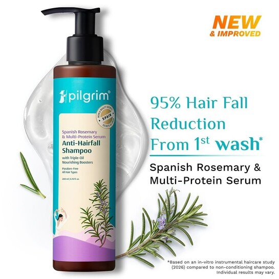 Pilgrim Spanish Rosemary & Multi-Protein Serum Anti-Hairfall Shampoo - 200ml