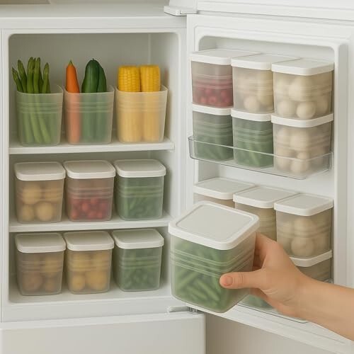 Food Storage Containers, 1L with Snap-on Lids (6 Pcs, 1200Ml) [23% Coupon]