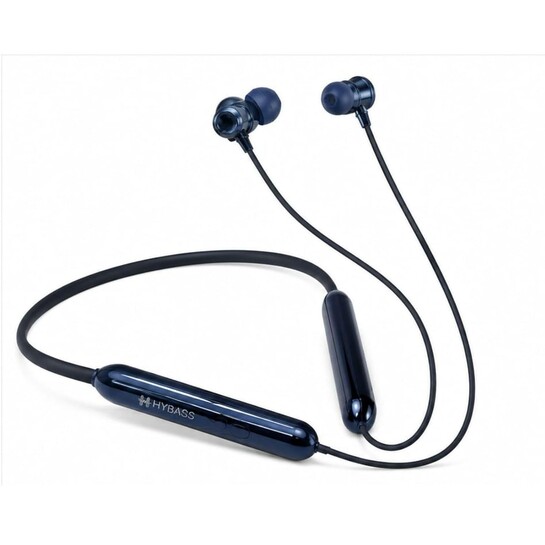 HL 66 Wireless Bluetooth Neckband with Magnetic Earbuds & Sweatproof Design
