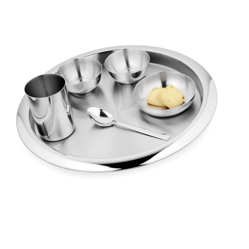 Steelcraft Premium Cookware Stainless Steel 6 Piece Dinner Supreme Thali Set [28% Coupon]