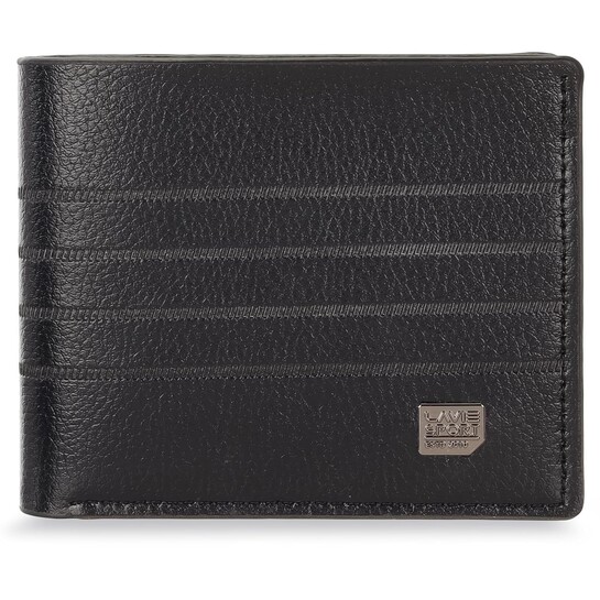 Lavie Sport Alfred Bi-Fold Wallet for Men|2 Currency compartments|Holds Upto 4 Credit/ATM Cards|Transparent ID Slot|12 Months Warranty|Box Packaging for Gifting