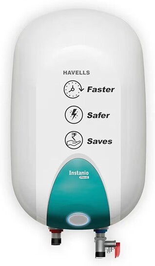 Havells Instanio Prime 25 Litre Storage Water Heater (Geyser) |Temp. Sensing Color Changing LED Indicator