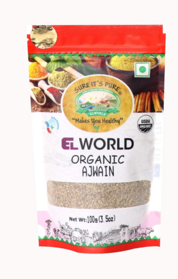 Elworld Agro & Organic Food Products Ajwain 100g