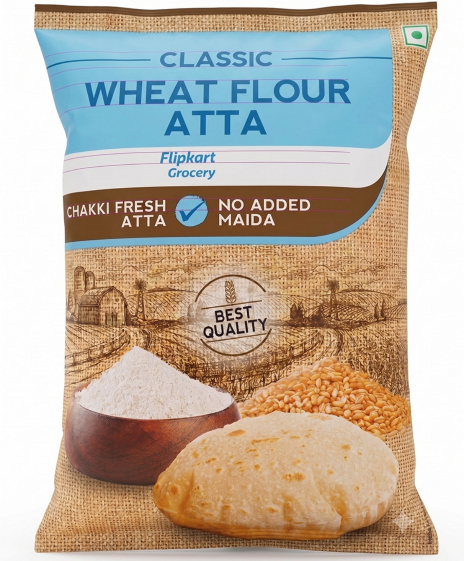 Flipkart Minutes - Classic Wheat Atta 10kg