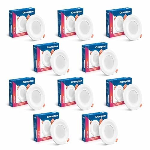 Crompton Star Lord JBNXT Junction Box Downlighter | 5W | Round | Red | Pack of 10