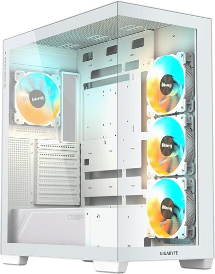 GIGABYTE C500 Panoramic Stealth ICE Mid Tower Gaming Cabinet 