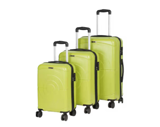 Instamart - Teakwood Leathers Bag Dart Unisex Set Of 3 Trolley Bag